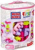 Mega Bloks First Builders Big Building Bag, 80-Piece (Pink) – $17!