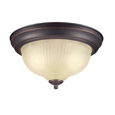 Hampton Bay 2-light Flushmount Light Fixtures—$9.98 + Free Pickup