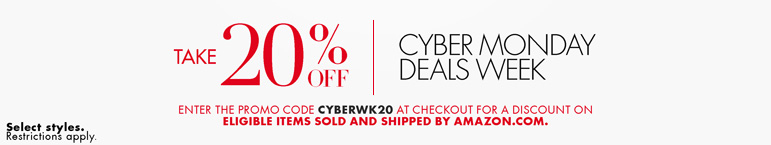 Cyber Monday Week at Amazon! Take an additional 20% off deals!