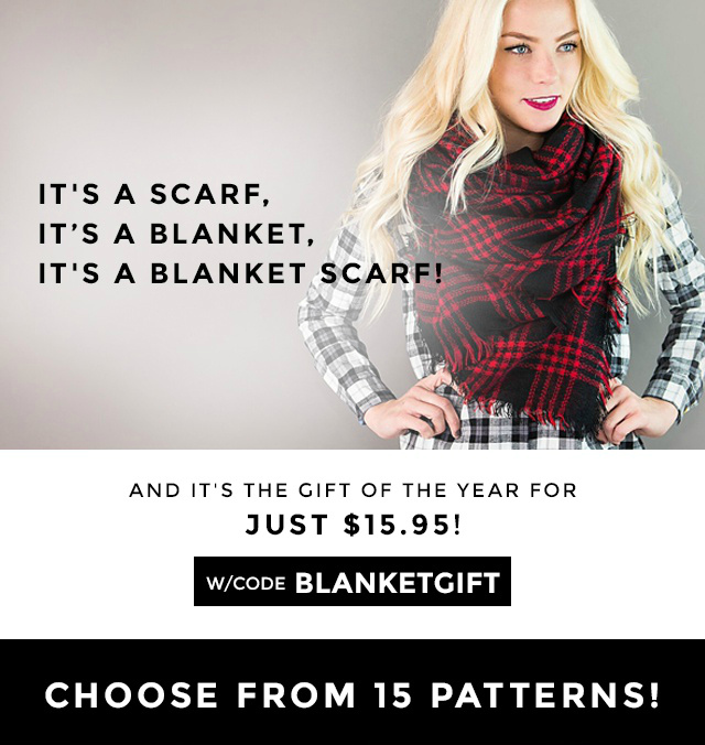 Plaid Blanket Scarves Just $15.95 Shipped!