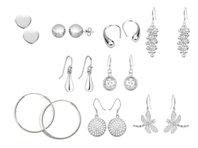 Today’s Woot – Sterling Silver 9 PC Pair Earring Set – $23.99!