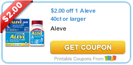 Coupons: Aleve, Simply Homemade, Hershey’s, Always, and Mrs. Cubbison’s