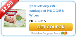 Save Up to $10 on Huggies Diapers and Wipes!