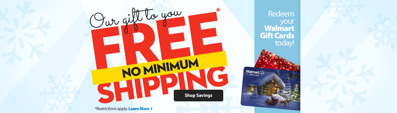No Minimum FREE Shipping From Walmart is Back!