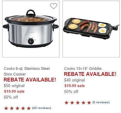 Cooks Small Appliances From $9.99 at JCPenny | Griddle, Slow Cooker, Blender, and More!