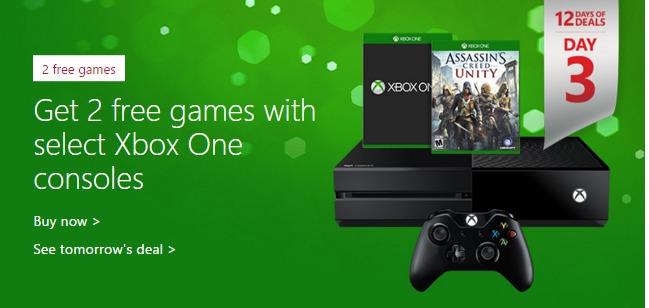 Two Free Games With Xbox One Console Purchase! (W/Kinect Refurb Only $349)