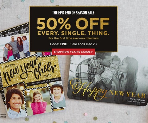 50% Off EVERYTHING at Shutterfly!