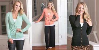 Snap Button Cardigan – New Colors – $11.99!