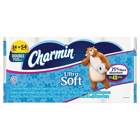 Charmin Ultra Soft Toilet Paper as Low as 42¢ per Double Plus Roll SHIPPED!