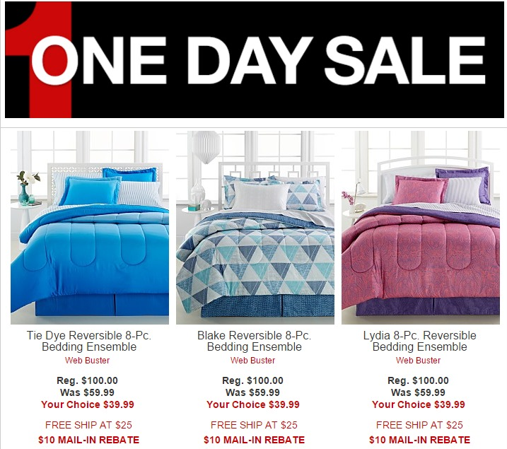 Macy’s 8-pc Bedding Set Only $29.99 After $10 Rebate + Free Shipping!