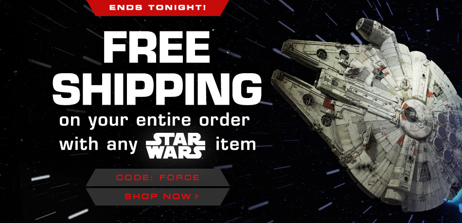 FREE Shipping From The Disney Store With ANY Star Wars Purchase! (From $4.99)