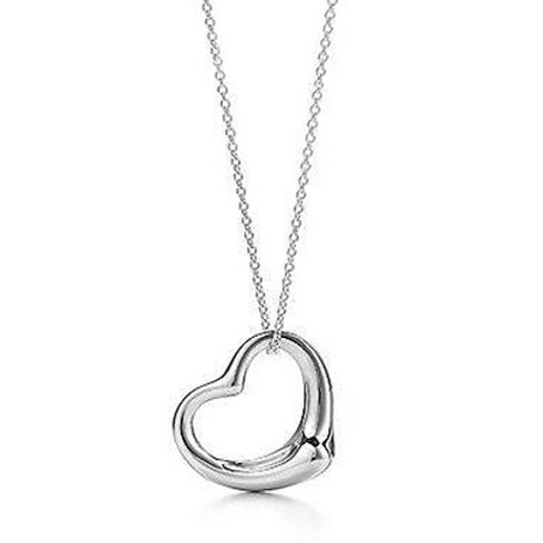 White Gold Plated Heart Pendant With 18″ Necklace—$4.99 + Free Shipping!