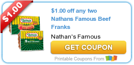 New Nathan’s Famous Beef Franks Coupon!