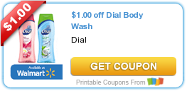 New $1 Dial Body Wash Coupon!