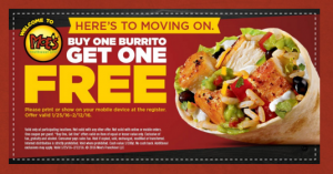 Free at Moes Southwest Grill!