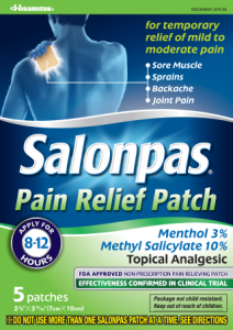 FREE Salonpas Pain Reliving Patch Sample!