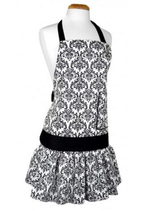 Women’s SADIE Damask Black Apron From Flirty Aprons Only $11.96 Shipped Today ONLY!