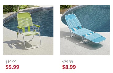PVC Chairs and Lounge Chairs as Low as $5.99! Get Ready for Spring!