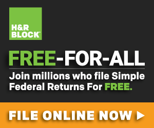 FREE Federal Tax Return With H&R Block!