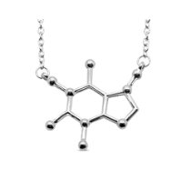 Caffeine Molecule Necklace in Silver – $19.99!