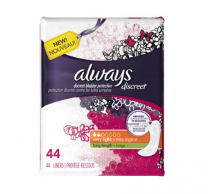Always Discreet, Incontinence Liners (44ct) $1.74 Shipped!