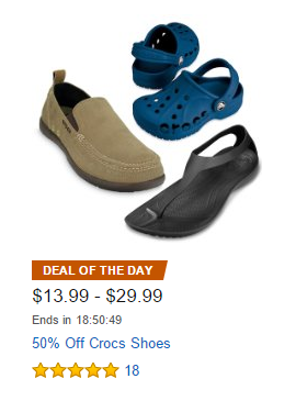 Today Only! 50% Off Crocs for the Whole Family!