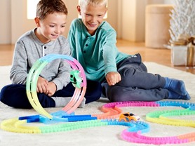 Twister Tracks 232 Pc Glow Track Set w/2 Cars – $19.99!