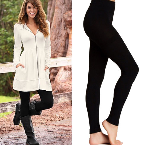 SIX Pairs of Nicole Miller NY Fleece Lined Leggings Only $19.99!