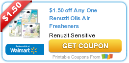 Save $1.50 on Renuzit Oils Air Fresheners