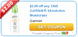 New Garnier SkinActive Moisturizer Coupon!