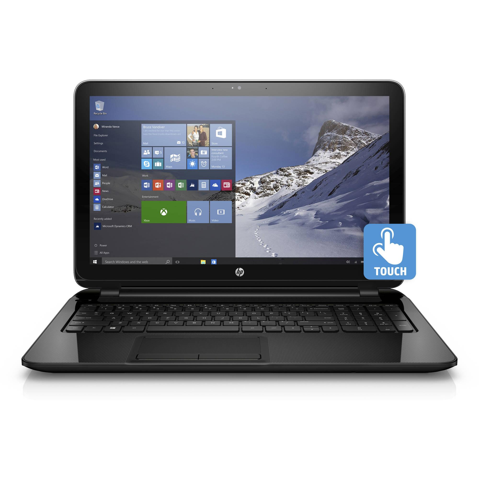 HP 15.6″ Touchscreen Laptop Only $199 + Free Pickup!