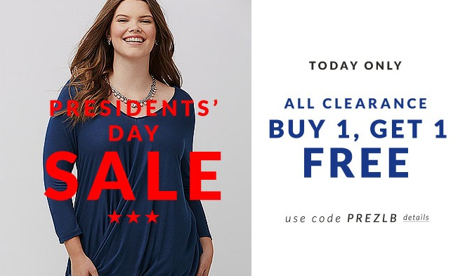 Lane Bryant Clearance BOGO Free + Jeans and Tees BOGO 50% Off!