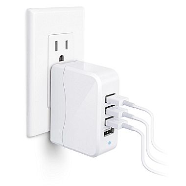 Merkury Innovations 4.9-Amp 4-port USB Wall Charger Only $9.99!