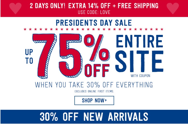 Extra 14% Off + FREE Shipping at Crazy 8!