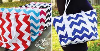Colorful Chevron Tote Bags – Just $6.99!