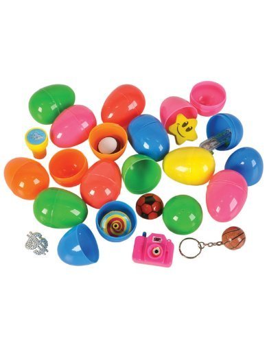 Set of 24 Plastic Toy Filled Easter Eggs—$6.99!