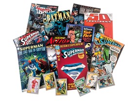 Batman & Superman 10 Comics + 6 Cards – $17.99!