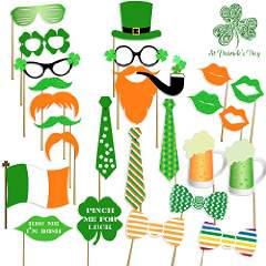 St Patrick’s Photo Booth Props, Pre-Attached, No DIY Required – $16.95!