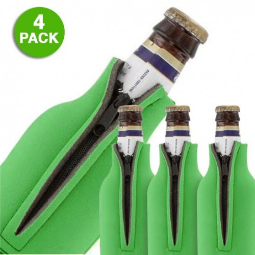 Set of Four Bottle Wetsuit Zippered Koozies Only $4.88 Shipped!