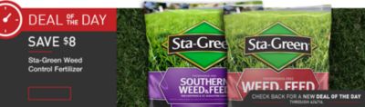 Sta-Green 5,000-sq ft Weed Control Lawn Fertilizer—$9.98! (Save $8)