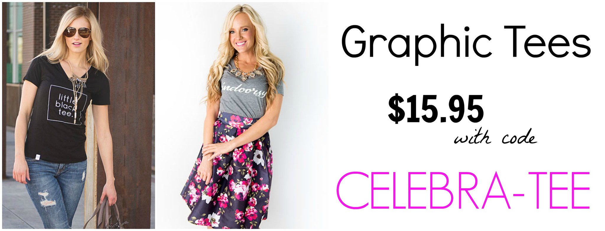 Cute Graphic Tees Only $15.95 Shipped!