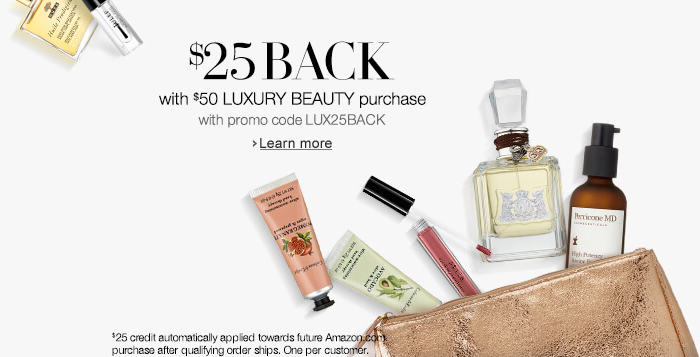 Luxury Beauty Promo at Amazon – $25 back with $50 purchase! HOT – $44 Chi!