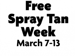 free spray tan week