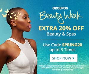 EXTRA 20% Off Up to Three Beauty and Spa Deals on Groupon!
