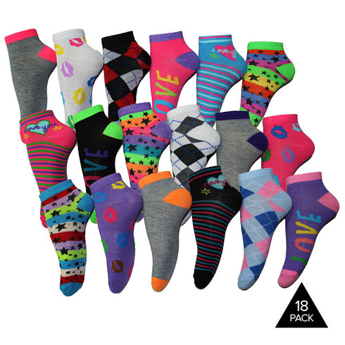 18 Pairs of Frenchic Hip, Funky & Vibrant Women’s Fashion Ankle Socks—$11.99 Shipped!