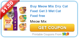 Two New BOGO Meow Mix Coupons to Print!
