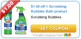 TARGET: Scrubbing Bubbles Bathroom Cleaners 73¢ or LESS!
