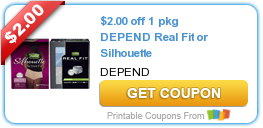 Six New Depend and Poise Coupons | Save up to $12!