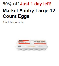50% Off Eggs Target Cartwheel Offer | Dozen Eggs Only 50¢!