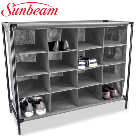Sunbeam 16-Compartment Versatile Shoe Rack—$29.99 + Free Shipping!